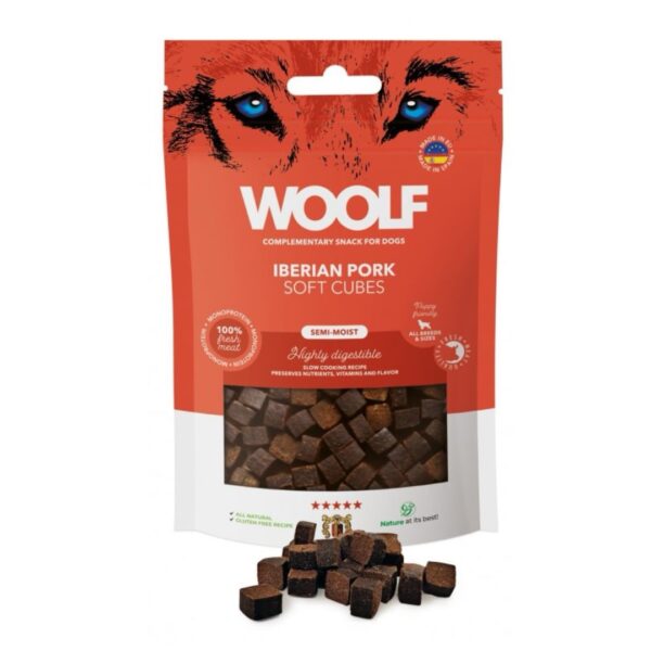 WOOLF -  Soft Cubes 100g - Iberian Pork