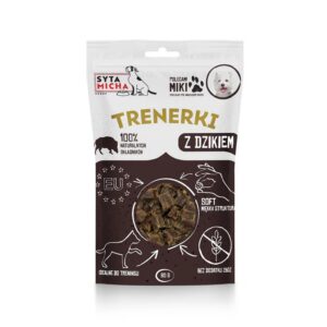 Syta Micha - Trenerki z dzikiem dla psa 80g