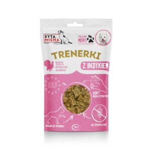Syta Micha - Trenerki z indykiem dla psa 80g
