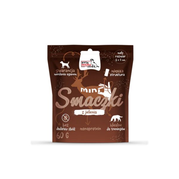 Syta Micha - Mini smaczki dla psa z jelenia 60g