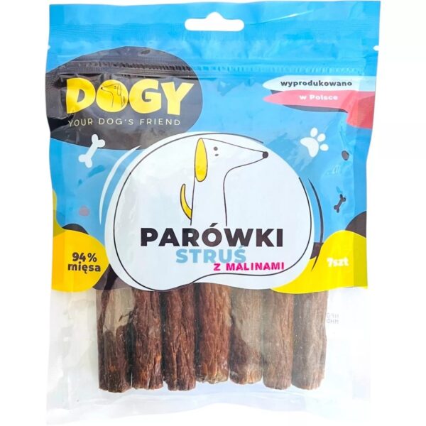 DOGY - Parówki Struś z Malinami 7szt