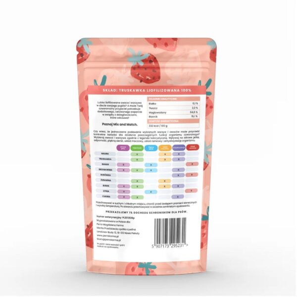 Perro - MIX & MATCH   Truskawka Przysmaki liofilizowane 10g - obrazek 2