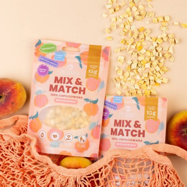 Perro - MIX & MATCH Brzoskwinia Przysmaki liofilizowane 15g - obrazek 3