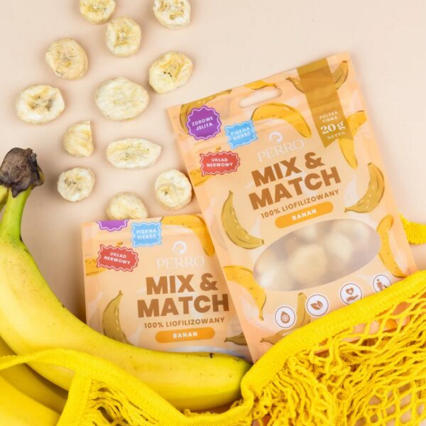 Perro - MIX & MATCH Banan Przysmaki liofilizowane 20g - obrazek 3