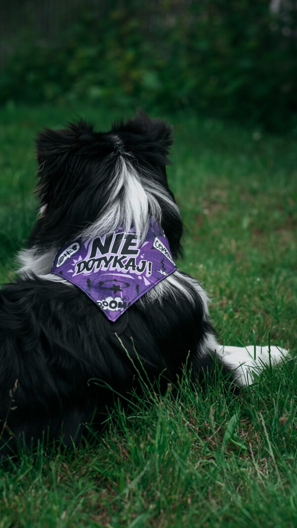 Bandana Wiązana - NIE DOTYKAJ - obrazek 2