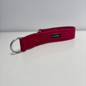 Półzacisk Charci - 4cm regulacja 26-38cm, welur fuksja