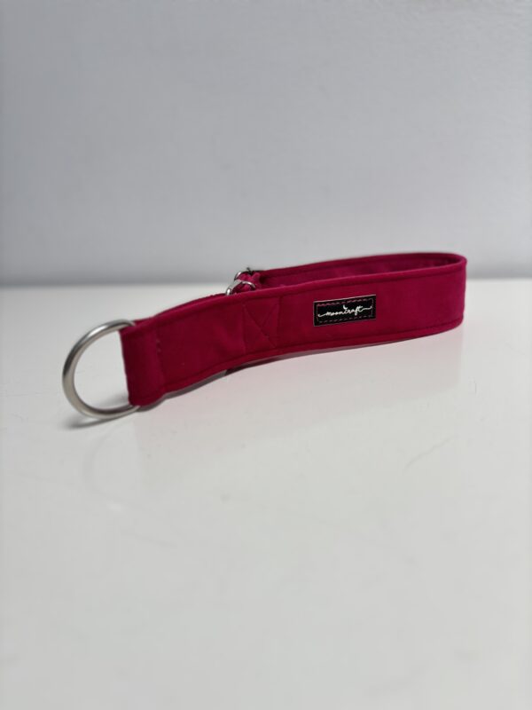 Półzacisk Charci - 4cm regulacja 26-38cm, welur fuksja