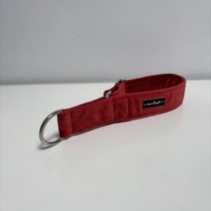 Półzacisk Charci - 4cm regulacja 26-38cm, welur malinowy
