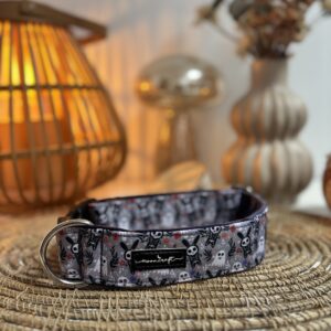 Zatrzask 4cm regulacja 39-57cm, Skeletones, podszycie welur