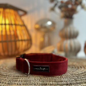 Zatrzask 3cm regulacja 35-46cm, welur czerwony