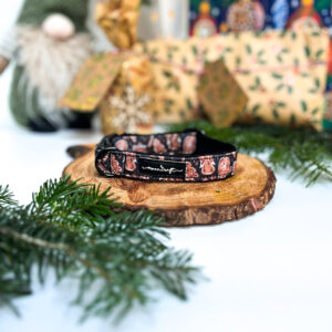 Zatrzask 2cm regulacja 29-37cm, gingerbread, podszycie welur