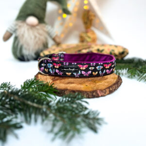 Zatrzask 3cm regulacja 35-48cm, motylki, podszycie welur