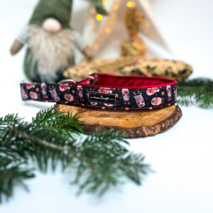 Półzacisk 3cm regulacja 36-51cm, plus końcówka zaciskowa - renifery, podszycie welur