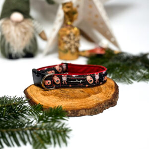 Zatrzask 2,5cm regulacja 33-43cm, Renifery, podszycie welur