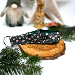 Półzacisk Charci - 4cm regulacja 30-38cm, Pierniczki, podszycie welur