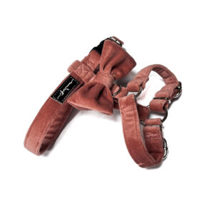 Szelki dla psa WELUROWE Jasny Róż Rozmiar XS