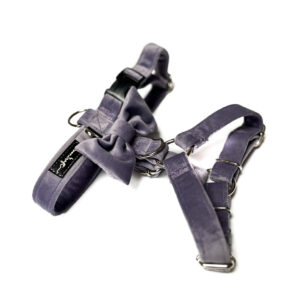 Szelki dla psa WELUROWE Liliowy Rozmiar XS