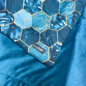 Mata Burrito Sześciany Turkusowe 80x100cm